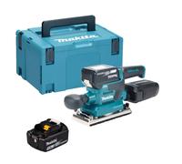 Makita LXT Finishing Sander 2x 18V Batteries MakPac Case 93 × 185 mm DBO382RTJ
