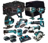 Makita MAK10PC 18V LXT 10 Piece Power Tool Kit With 3 x 5.0Ah Battery & Charger