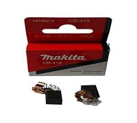 Makita MAKITA CB419 Carbon Brushes, 1 Pair, Straight Wire, Carbon Steel, Silicon Carbide, Medium Grit, Compatible with Makita Machines