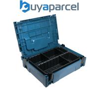 Makita MAKPAC 1 Organiser 2 Compartments 6 Dividers Stackable Tool Case Toolbox