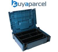 Makita MAKPAC 1 Organiser 3 Compartments 9 Dividers Stackable Tool Case Toolbox