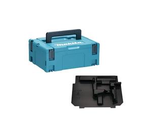 Makita MAKPAC 2 Toolbox System with Insert for 14 V/18 V BHP/DHP/BDF/DDF Drills