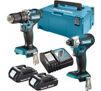 Makita MakPac DTD155Z + DHP483Z BL 18V LXT 2Ah 2 Bat Combo
