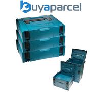 Makita MAKPAC Pack of 3 x Stacking Connector Tool Cases Type 1 396 x 296 x 105