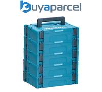 Makita MAKPAC Pack of 5 x Stacking Connector Tool Cases Type 1 396 x 296 x 105