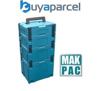 Makita MAKPAC Stack 4 Piece Connector Stackable Tool Case Type 1 2 3 and 4