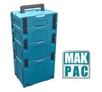 Makita MAKPAC Stack 4 Piece Connector Stackable Tool Case Type 1 2 3 and 4