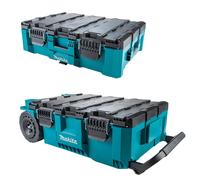Makita MAKTRAK 2 Piece Modular Tool Storage Set Rolling Chest & Large Tool Box