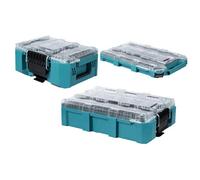 Makita Maktrak 3 Piece Stackable Compact Tool Storage Organiser Set