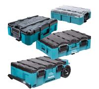 Makita MAKTRAK 4 Piece Tool Storage Rolling, Large & Medium Box, Deep Organiser