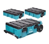 Makita Maktrak Rolling Tool Storage Chest With 2 Piece Medium Tool Box Set