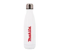 Makita Metal Drinks Water Bottle Thermos Flask Travel Cup White - Makita Logo