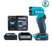 Makita ML001G 40v Max XGT LED Flashlight Torch With 1 x BL4025, Charger & ADP10 [EEK: N/A]