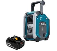 Makita MR007GZ Digital Site Radio DAB + Bluetooth USB Charger 18V + 5AH Battery
