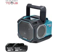 Makita MR014GZ 40V/18V/14.4V XGT / LXT Job Site Speaker WIth 2 x 5.0Ah Batteries