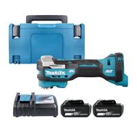 Makita Multi Tool Dtm52Z 18V Lxt Cordless Brushless Starlock Max Keyless With 2 X 5.0Ah Batteries, Charger & Case Type 3