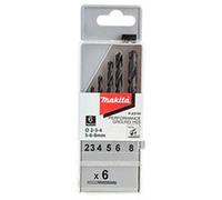 MAKITA P-23743 HSS DRILL BIT SET - 6PC