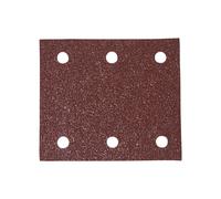 Makita P-33118 100 Grit 1/4 Sheet Hook & Loop Punched Sanding Paper, Multi-Colour