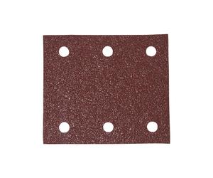 Makita P-33118 100 Grit 1/4 Sheet Hook & Loop Punched Sanding Paper, Multi-Colour