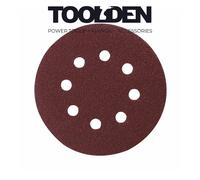 Makita P-43533 125mm hook-and-loop Backed Abrasive Discs 40 Grit (10 Pack)