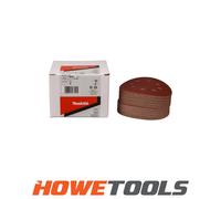 Makita Abrasive Discs P-43642 - 125mm 80 Grit Red - Pack of 50