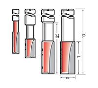 Makita P-55790 Straight Long Reach Double Flute TCT