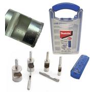 Makita P-83646 8Pc Mini Wet Diamond Holesaw Drill Bit Set - Ceramic Tile Glass