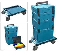 Makita P-83886 Makpac Compact Cart Carrier Trolley 4 Makpac Case + Organiser
