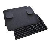 Makita P-84268 Cushion Set 20 mm, 2-Piece Foam Inserts with Base and Lid Pads, with 2 Cut-Outs for 18V LXT Batteries, Suitable for Makpac System Case, 375 x 280 x 60 mm (L x W x H)