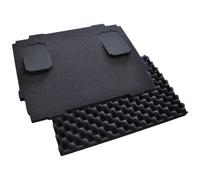 Makita P-84268 Cushion Set 20 mm, 2-Piece Foam Inserts with Base and Lid Pads, with 2 Cut-Outs for 18V LXT Batteries, Suitable for Makpac System Case, 375 x 280 x 60 mm (L x W x H)