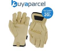 Makita P-84648 Cow Driver Gloves - Extra Large Pair - Genuine Durahide Leather