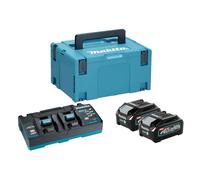 Makita PowerPack 110V 2 x 40Vmax Batteries 2.0Ah Li-ion & Carry Case MAK191U058