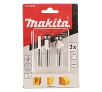 Makita Router Bit Set 3 Pieces 6 mm Pack of 1, 53338