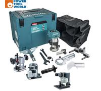 Makita RT001GZ16 40v Max XGT 1/4" & 3/8" Brushless Router Body Only + Extra B...