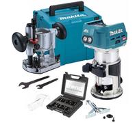 Makita Rt001Gz20 40V Xgt Brushless Cordless 1/4" Router + Plunge Base +12P Trend
