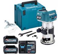 Makita Rt001Gz20 40V Xgt Cordless Brushless Router Trimmer + 2 X 2.5Ah Battery