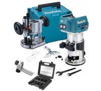 Makita Rt001Gz21 40V Xgt Brushless Cordless 1/4" Router + Plunge Base +12P Trend