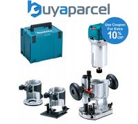 Makita RT0700CX2J 240V 1/4" Router Laminate Trimmer Guide Plunge Base + Makpak