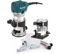 Makita Rt0700Cx4 240V 1/4" Router Laminate Trimmer With Guide And Bevel Base