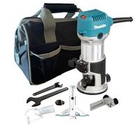 Makita Rt0702Cx4 1/4" Router / Laminate Trimmer With Trimmer Guide 240V + Bag