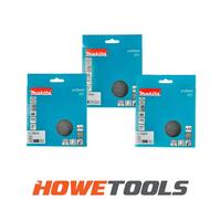 MAKITA SANDING SHEET SET 3 x Pkt of 10 Sanding disc - 125mm 125mm x 80g / 120...