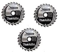 Makita Saw Blade for Cordless Saws 165x20x24T B-09173 / B-32904 Triple Pack