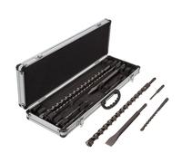 Makita SDS+ Drill and Chisel Set 10pc Aluminium Carry Case With Handle D-21191