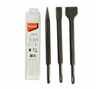 Makita Sds Plus Chisel Set Bull Point Cold Scaling Concrete Masonry Demolition Render Chasing 250mm 3Pc D-30134