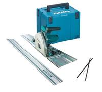 Makita SP6000K1 Plunge Cut Circular Saw 165mm 110v + 2 x 1.5m Guide Rail + Case