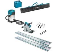 Makita SP6000K7 Plunge Cut Circular Saw and Guide Rail Accessory 7 Piece Kit 110v