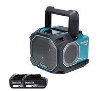 Makita Speaker Mr014Gz 14.4V/18V/40V Max Lxt/xgt Cordless/ac Jobsite With Bluetooth, Aux & Usb With 2 X 5.0Ah Batteries