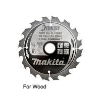Makita TCT Saw Blade Thin Kerf - 136mm x 1.5mm x 20mm x 16T