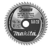 Makita SPECIALIZED Circular Saw Blade for Aluminium Cutting 136mm 50T 20mm