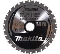 Makita SPECIALIZED Circular Saw Blade for Mild Steel Cutting 136mm 50T 20mm